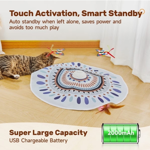 Potaroma 3 In 1 Hide and Seek Butterfly Cat Toy EUC - Picture 14 of 14